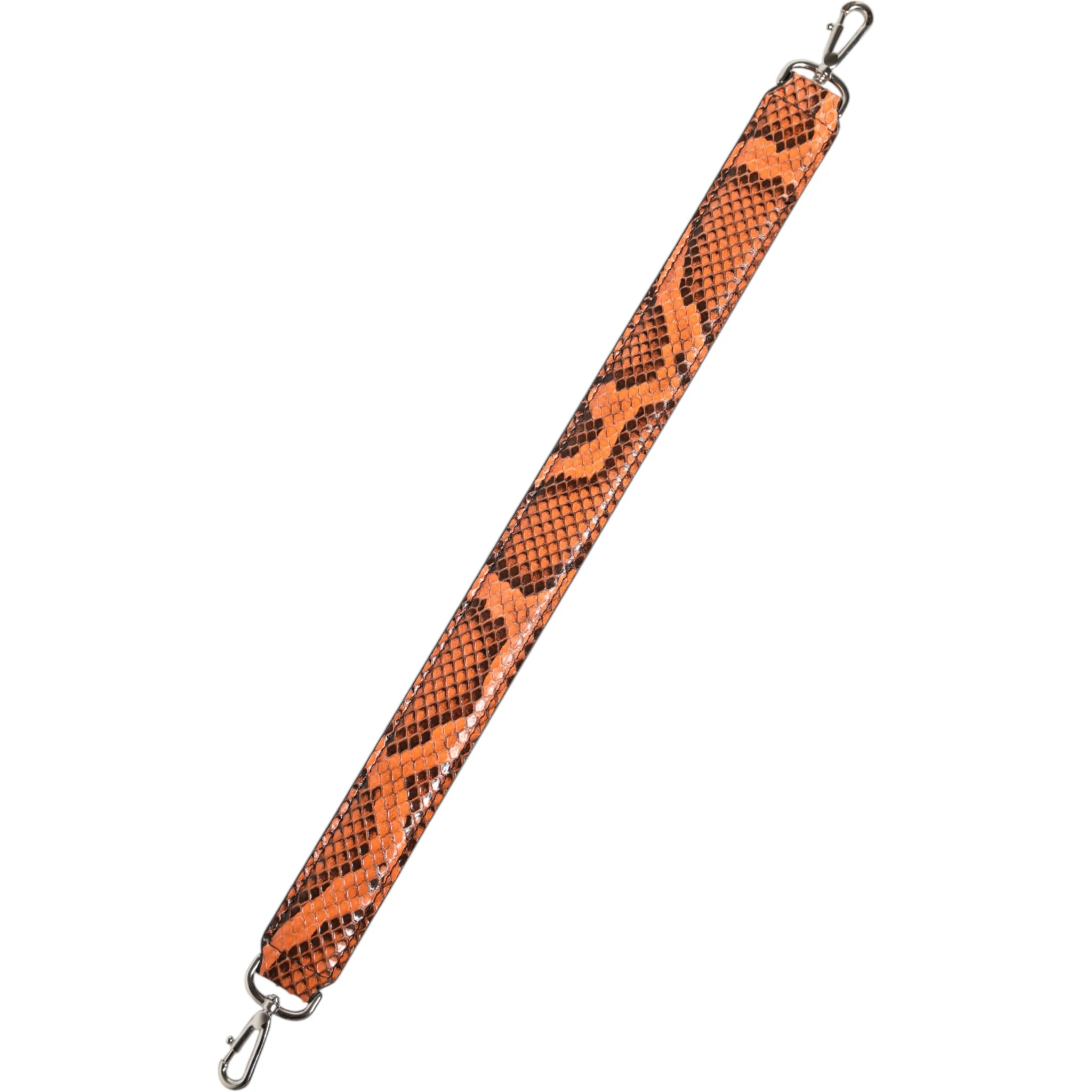 Orange Exotic Leather Bag Shoulder Strap
