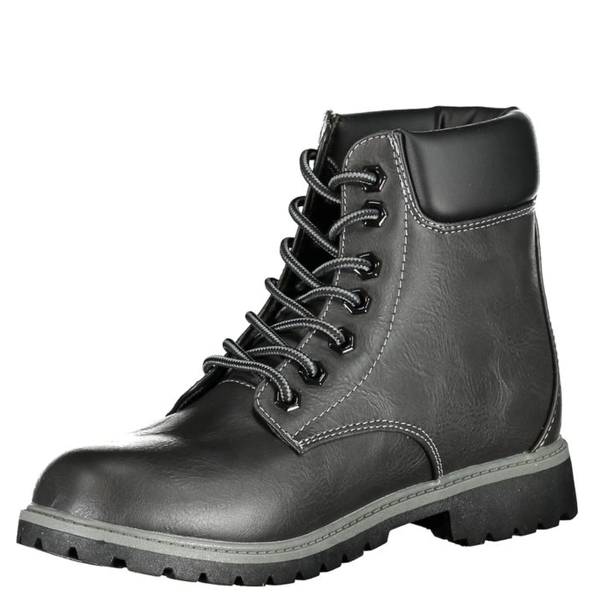 Black Polyester Women Boot