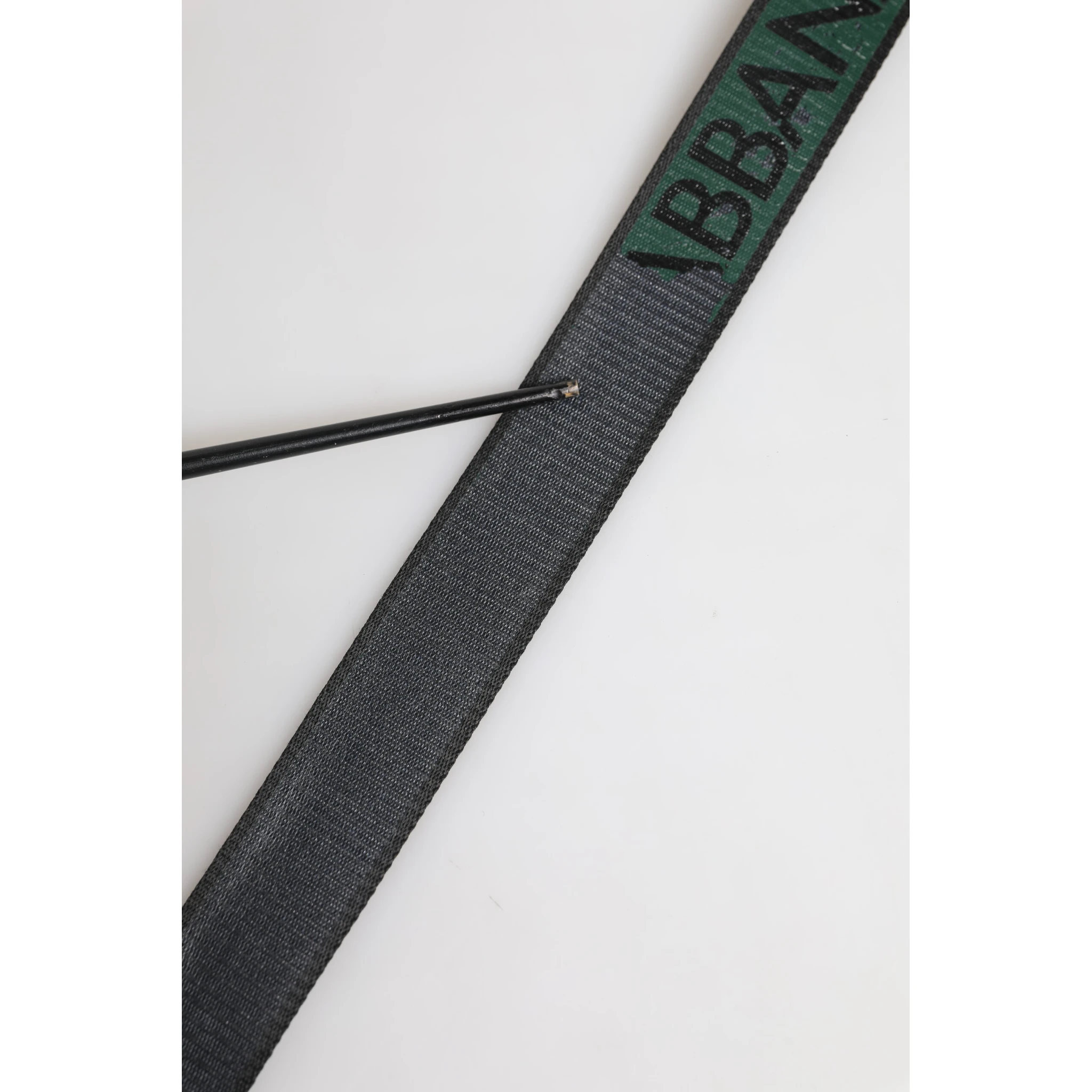 Green Black Polyester DG Logo Buckle Belt