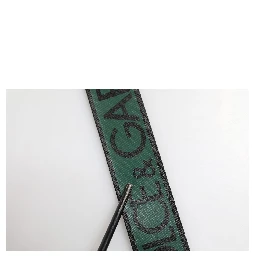 Green Black Polyester DG Logo Buckle Belt