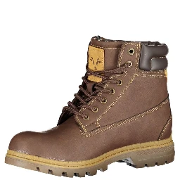 Brown Polyester Women Boot