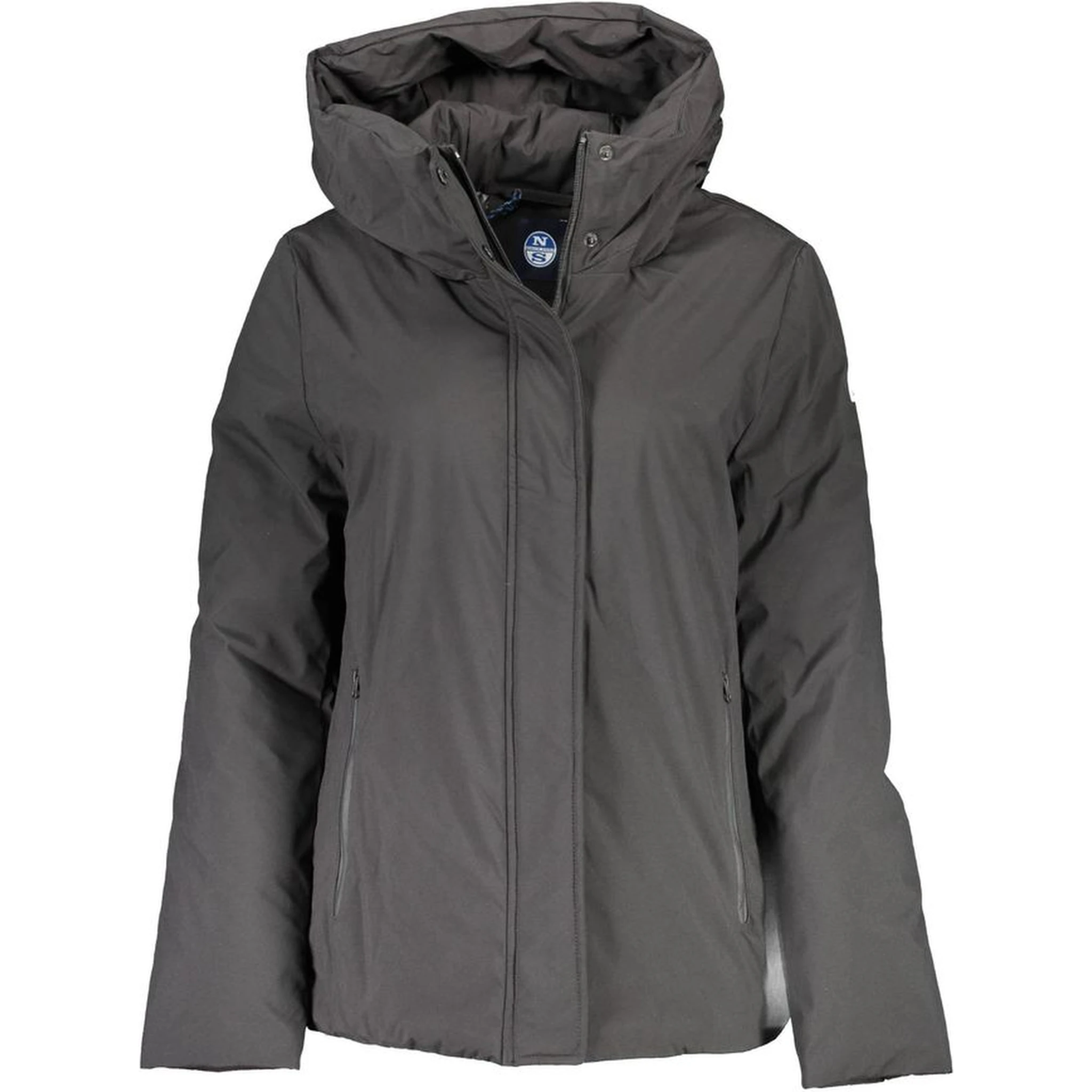 Black Polyester Jackets & Coat