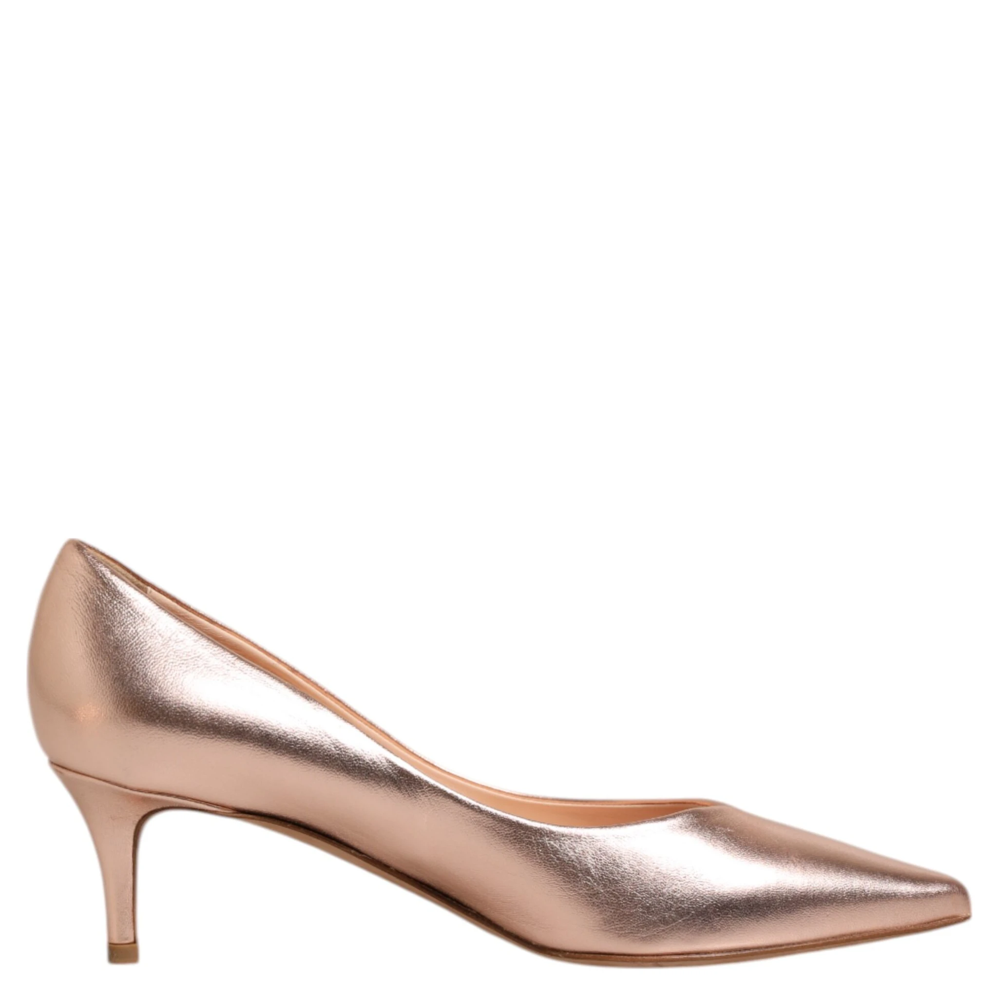 Pink Leather Pumps Stiletto Heels Slip On Shoes