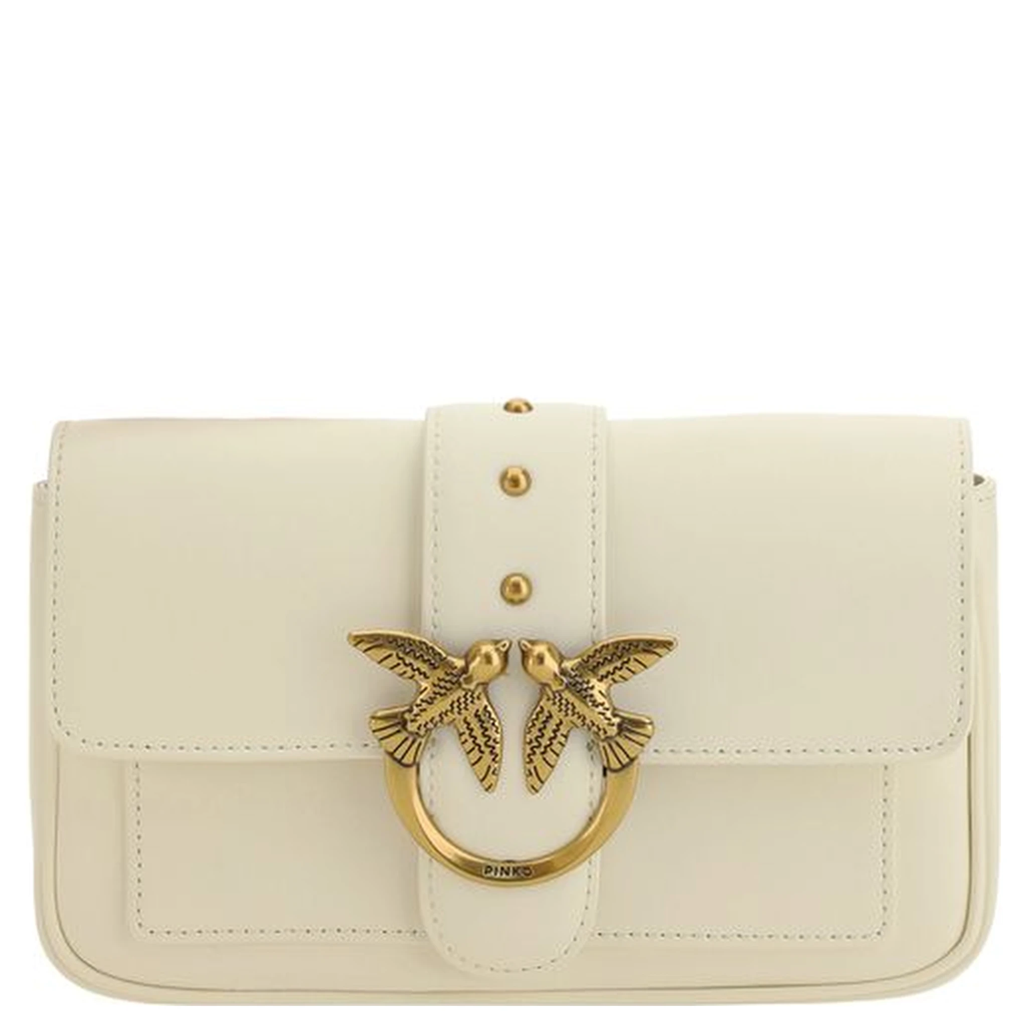 White Calf Leather Bos Taurus Shoulder Bag