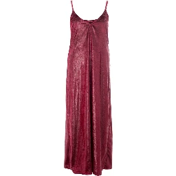Bordeaux Polyester Cocktail Dress