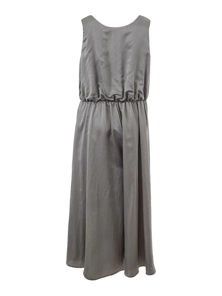 Gray Silk Casual Dress alternative