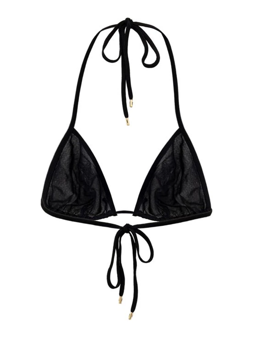 Black Viscose Bra