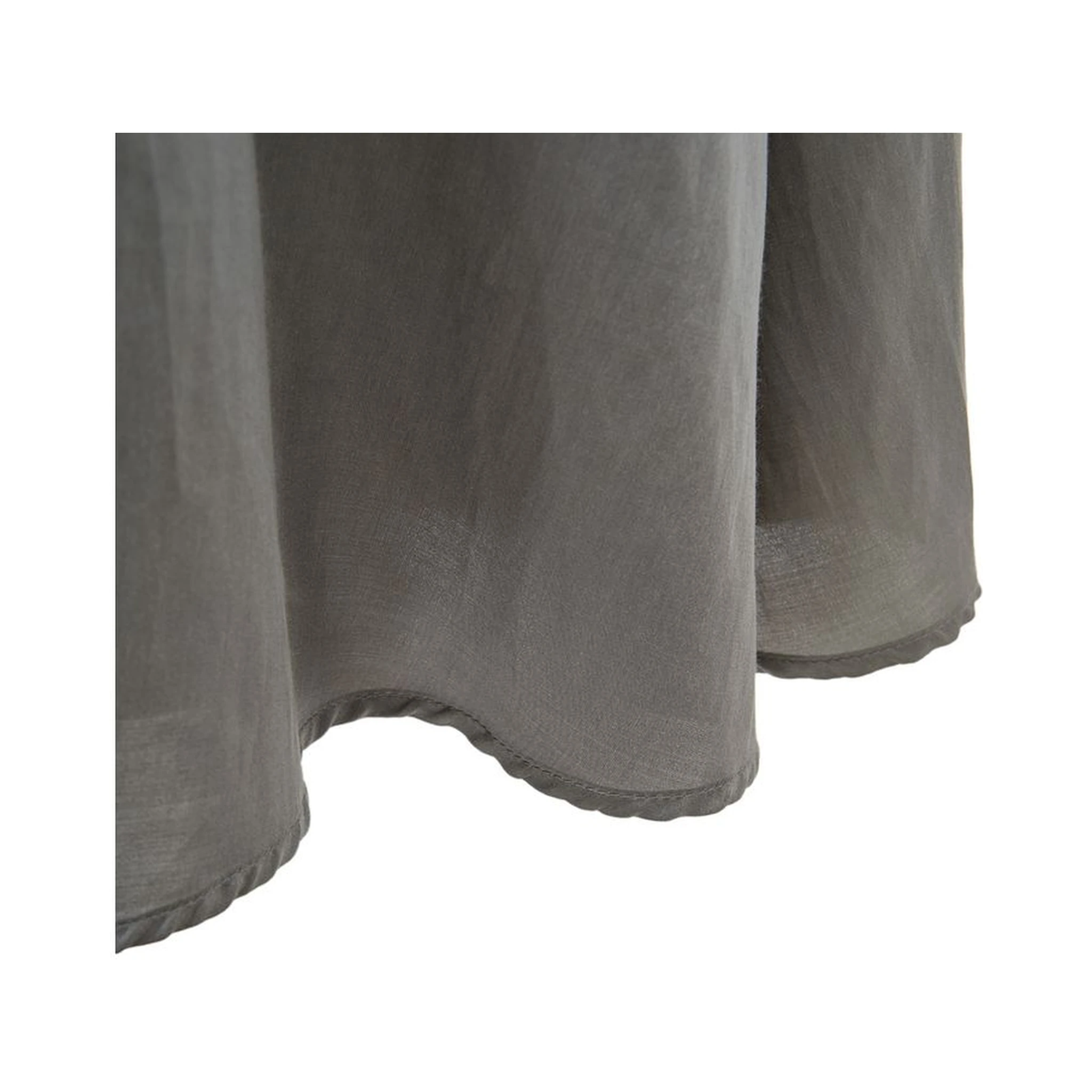 Gray Silk Casual Dress