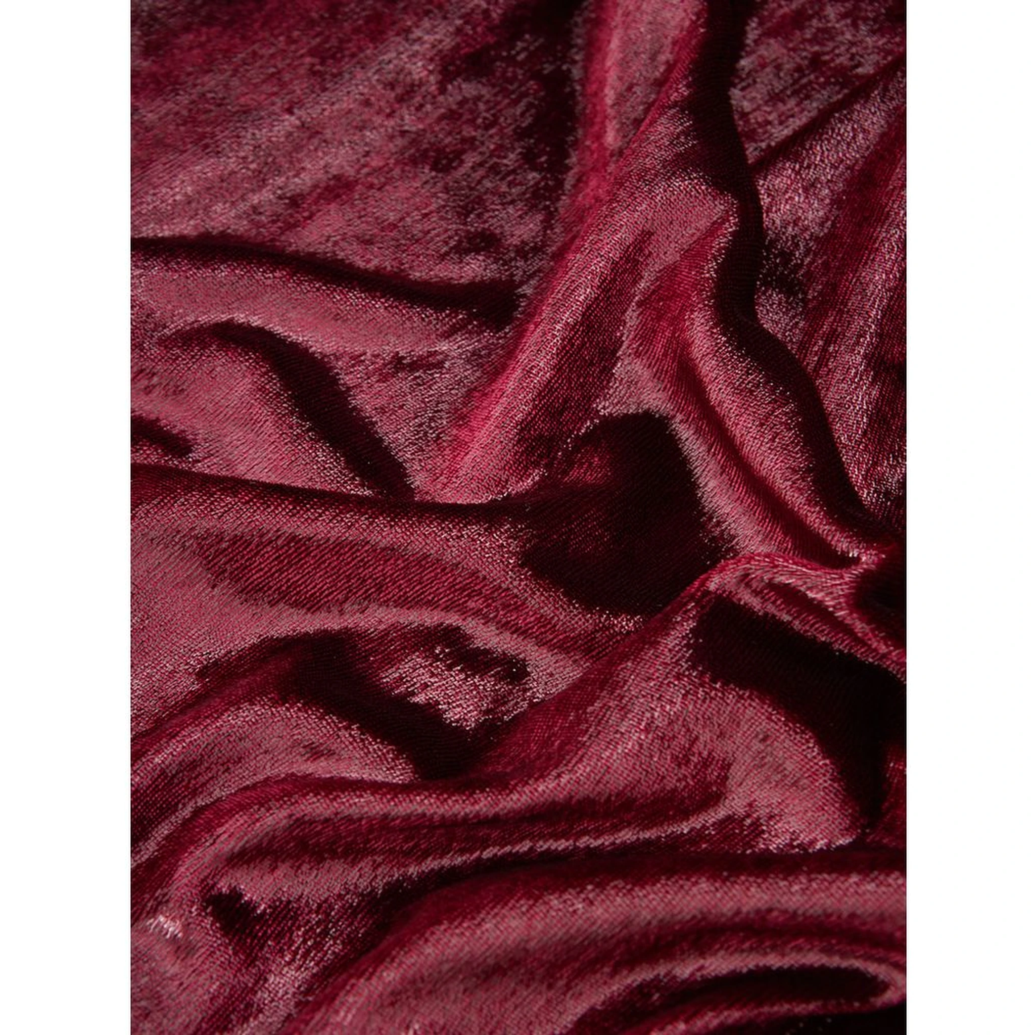 Bordeaux Polyester Cocktail Dress