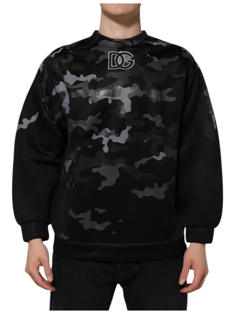 Black Camouflage Pullover Sweatshirt Sweater alternative