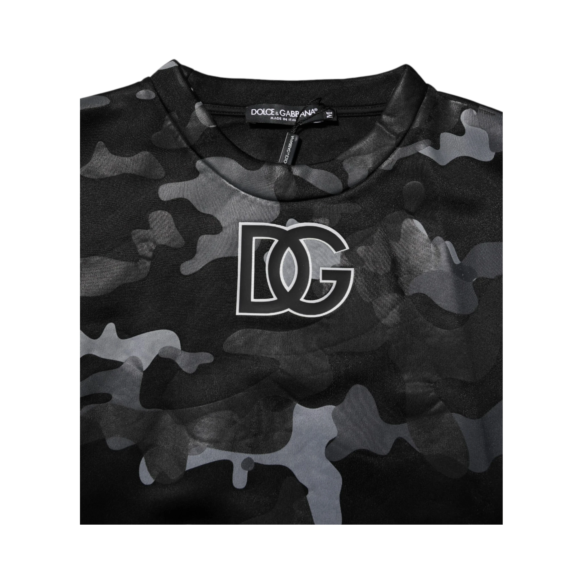 Black Camouflage Pullover Sweatshirt Sweater