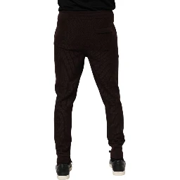 Brown Cashmere Men Jogger Sweatpants Pants