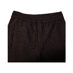 Brown Cashmere Men Jogger Sweatpants Pants