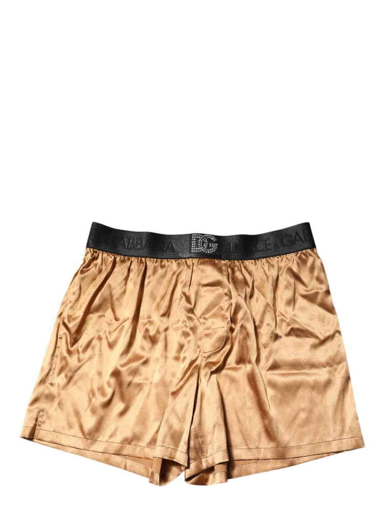 Beige Men Regular Boxer Eye Mask Set Underwear