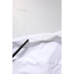 White GOLD Cotton Collared Dress Shirt Top