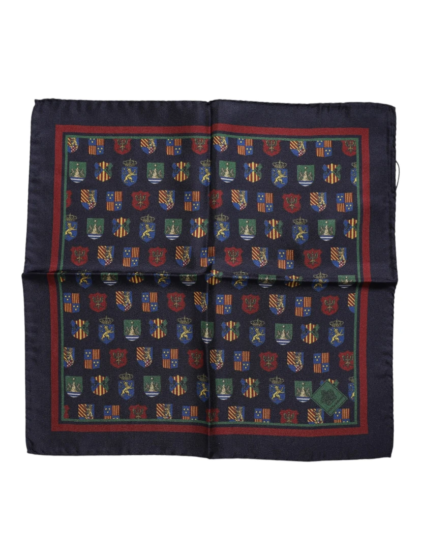 Multicolor Medals Square Foulard Scarf
