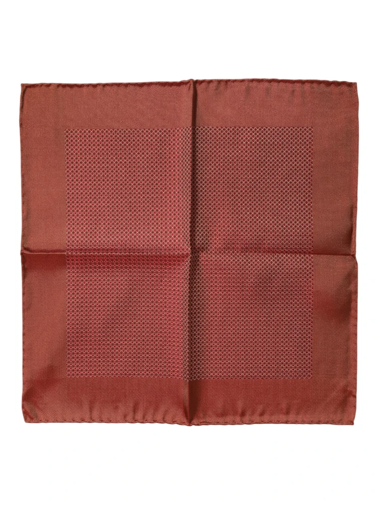 Orange Silk Square Men Foulard Scarf alternative