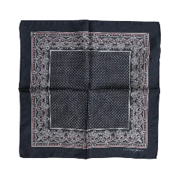 Multicolor Fantasy Silk Square Foulard Scarf