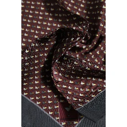 Maroon Cocktail Silk Square Foulard Scarf