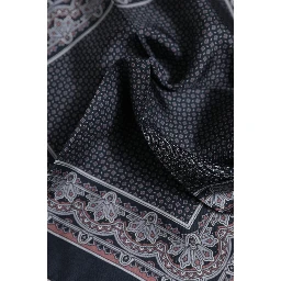 Multicolor Fantasy Silk Square Foulard Scarf