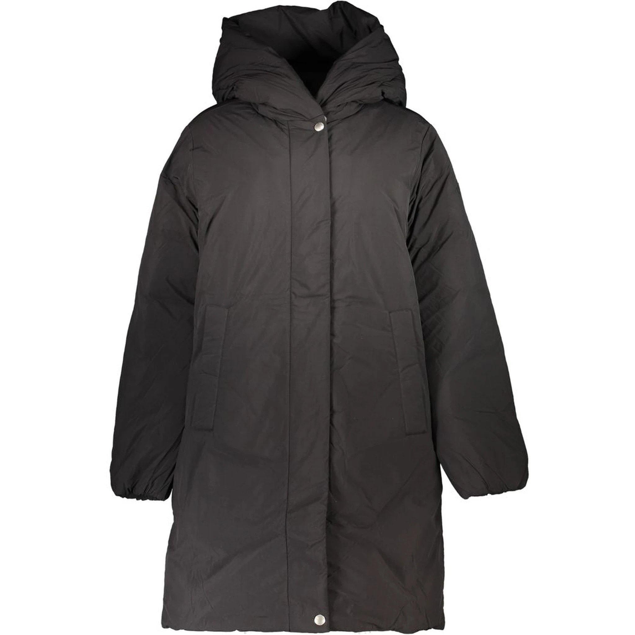 Black Polyester Jackets & Coat