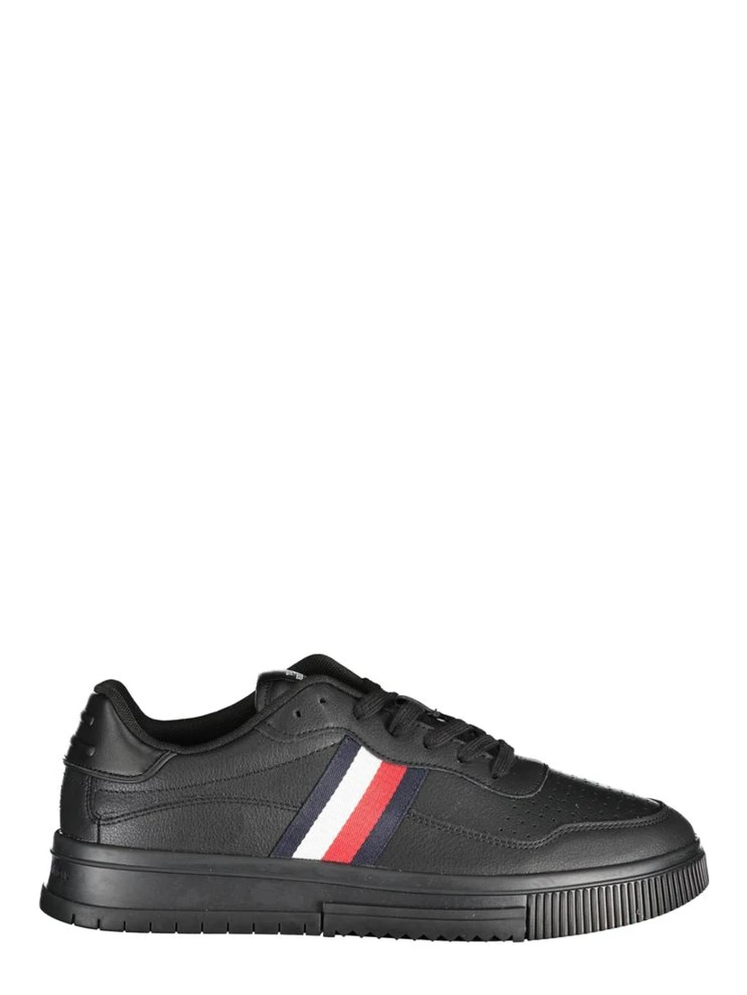 Black Polyester Sneaker