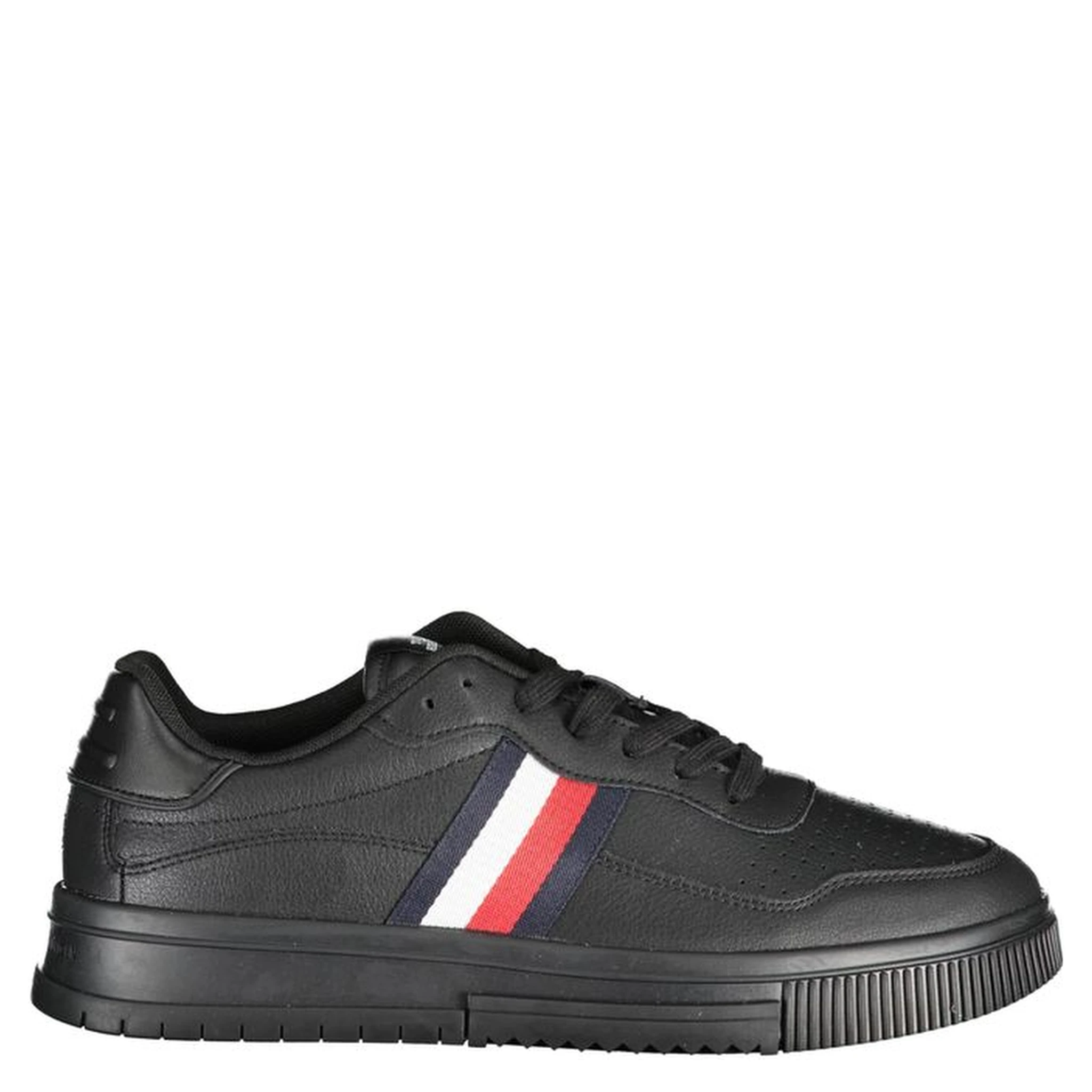 Black Polyester Sneaker