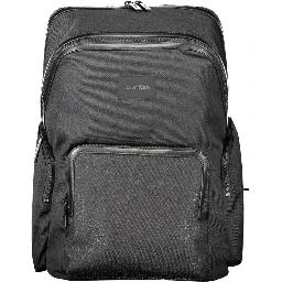 Black Polyester Backpack