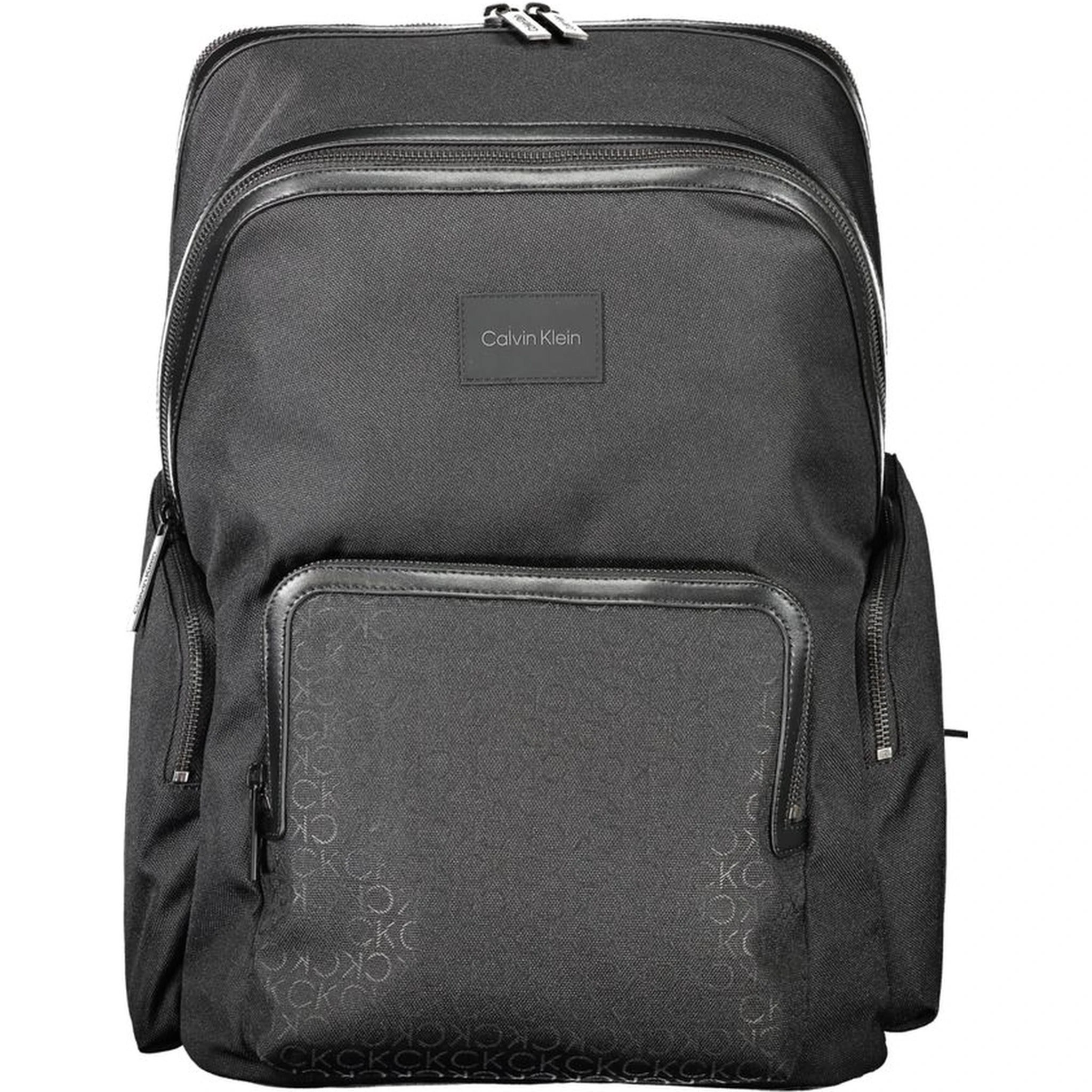 Black Polyester Backpack