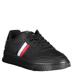 Black Polyester Sneaker