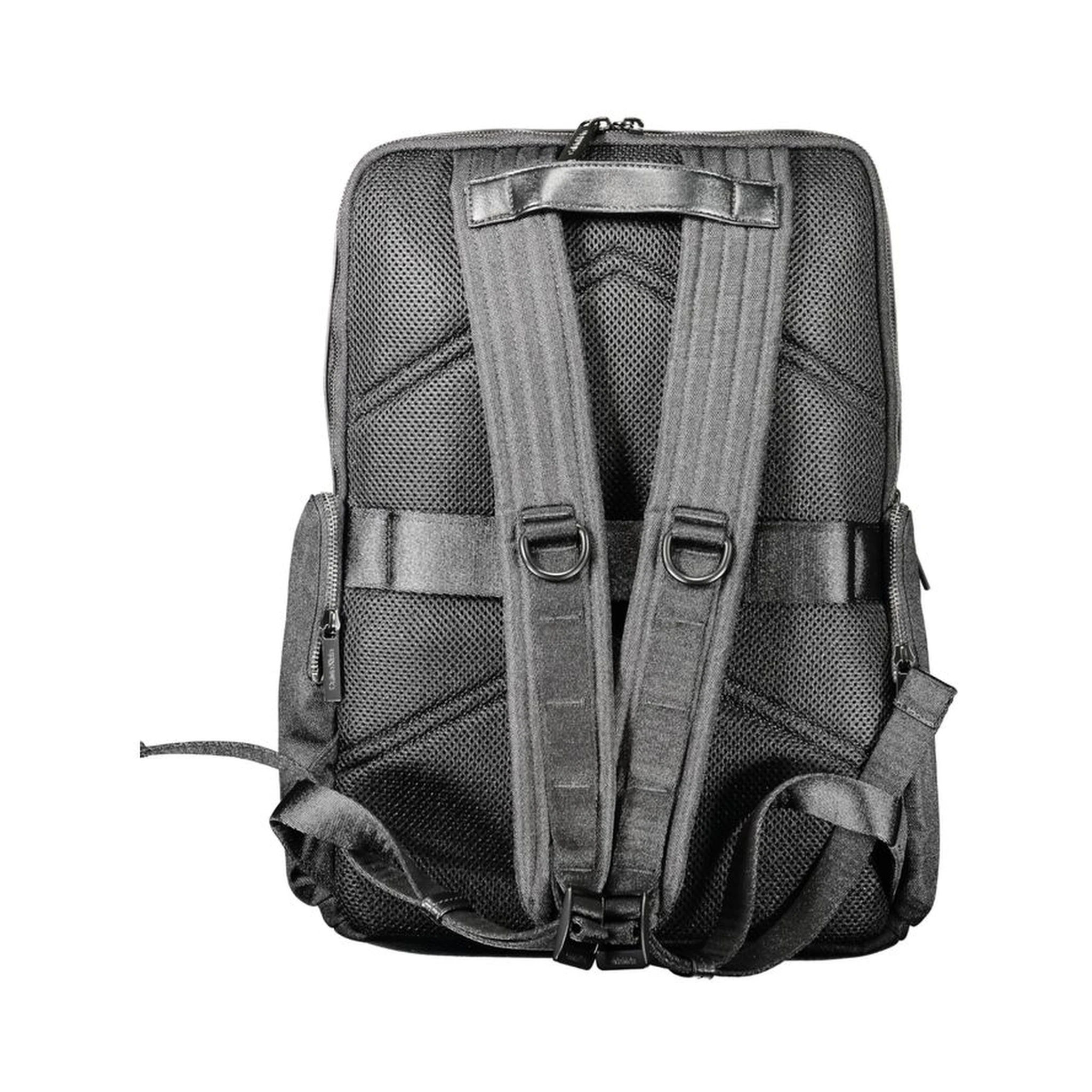 Black Polyester Backpack