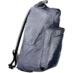 Blue Polyester Backpack
