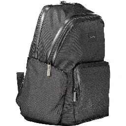 Black Polyester Backpack