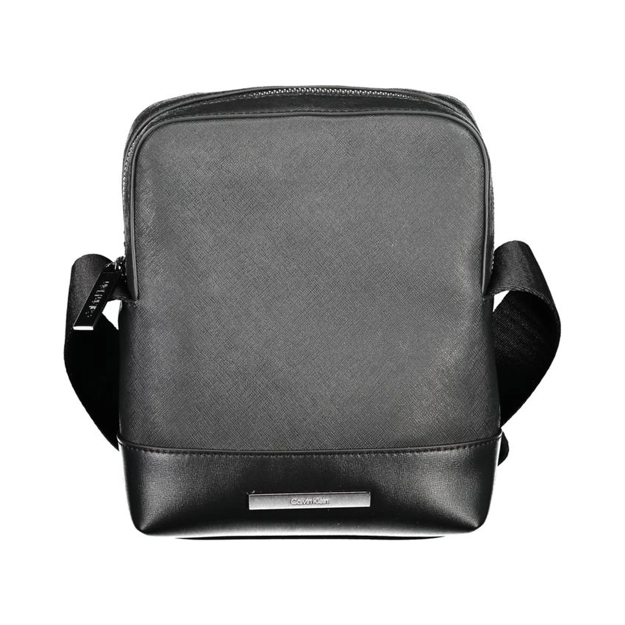 Black Polyester Shoulder Bag
