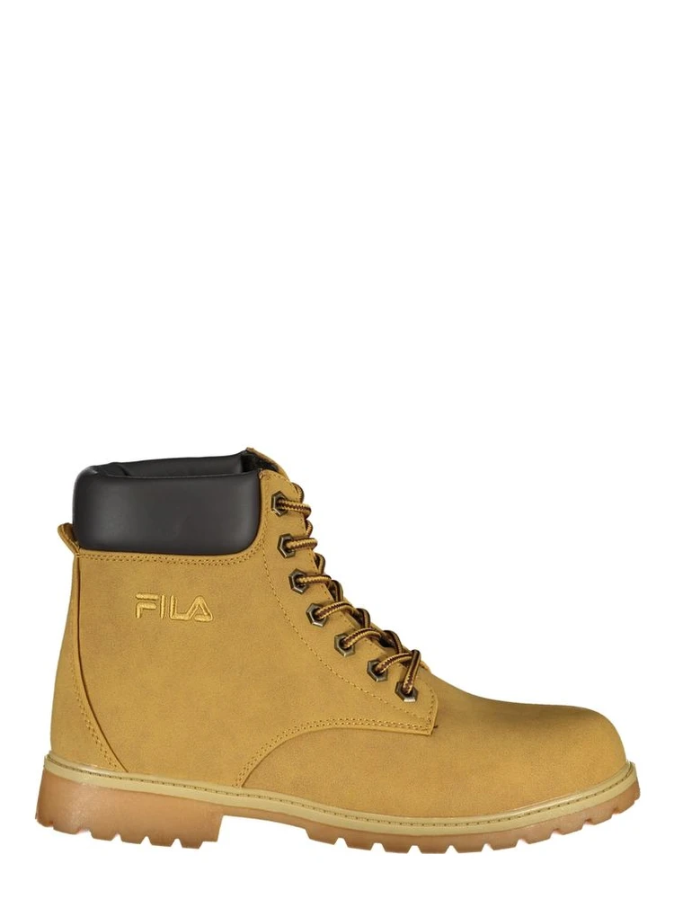 Yellow Polyester Women Boot