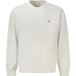 White Cotton Men Sweater