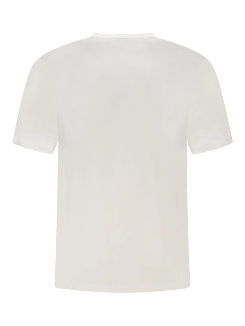 White Cotton Men T-Shirt