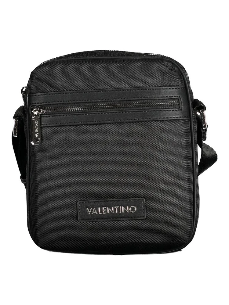 Black Polyester Shoulder Bag
