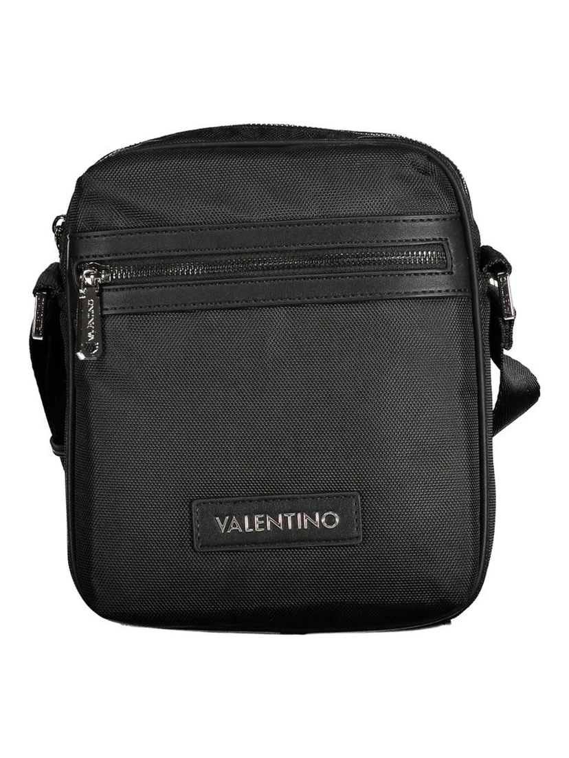 Black Polyester Shoulder Bag