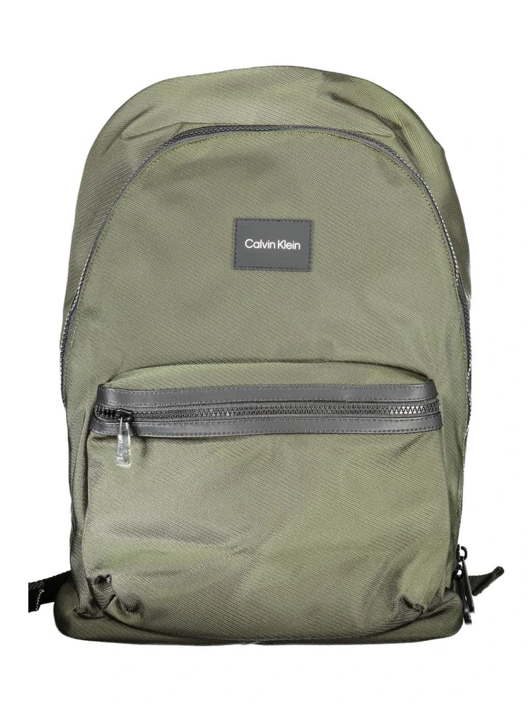 Green Polyester Backpack