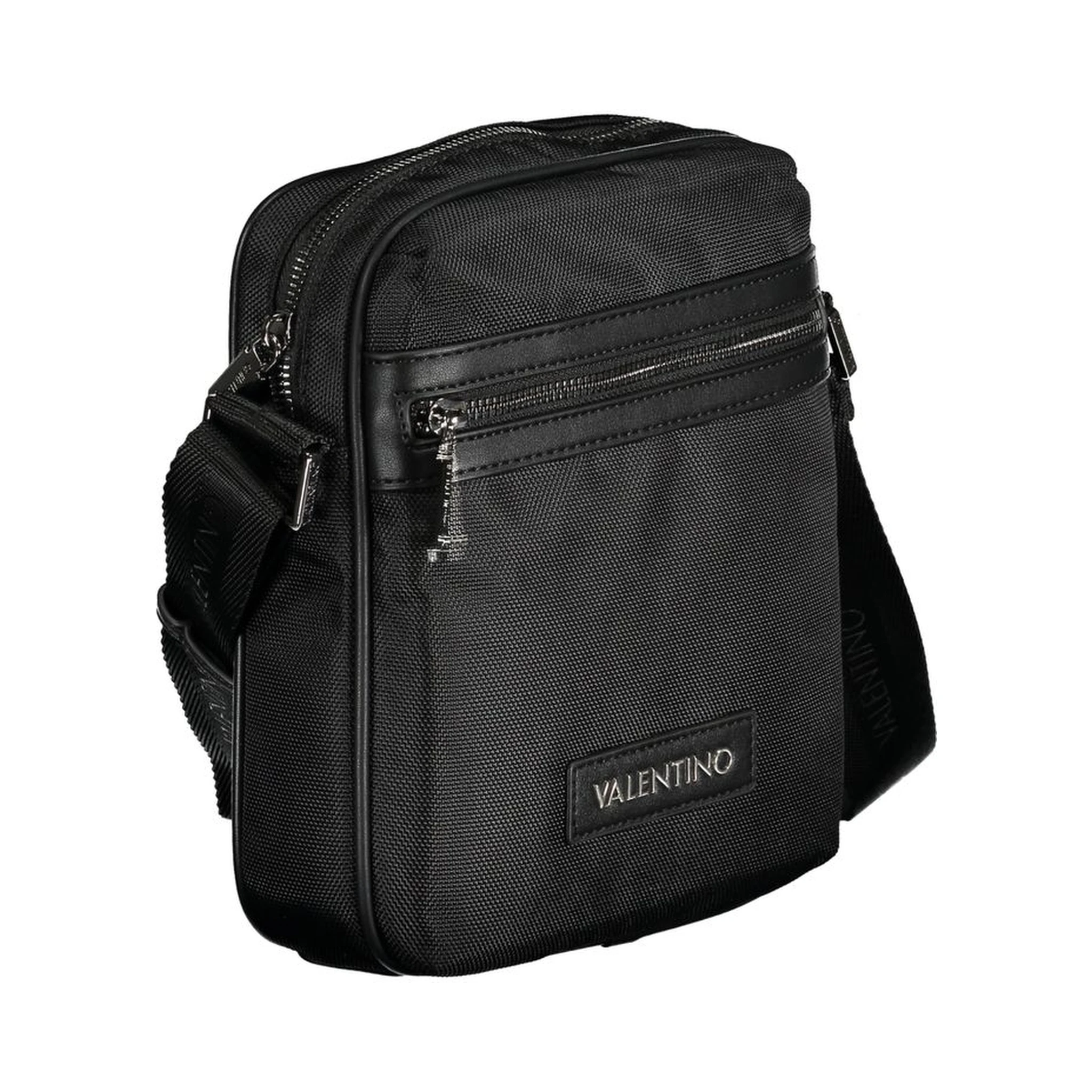 Black Polyester Shoulder Bag