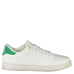 White Polyester Men Sneaker