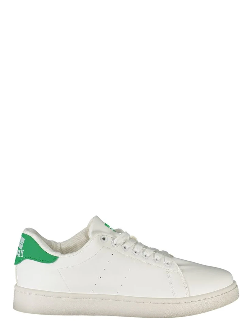 White Polyester Men Sneaker