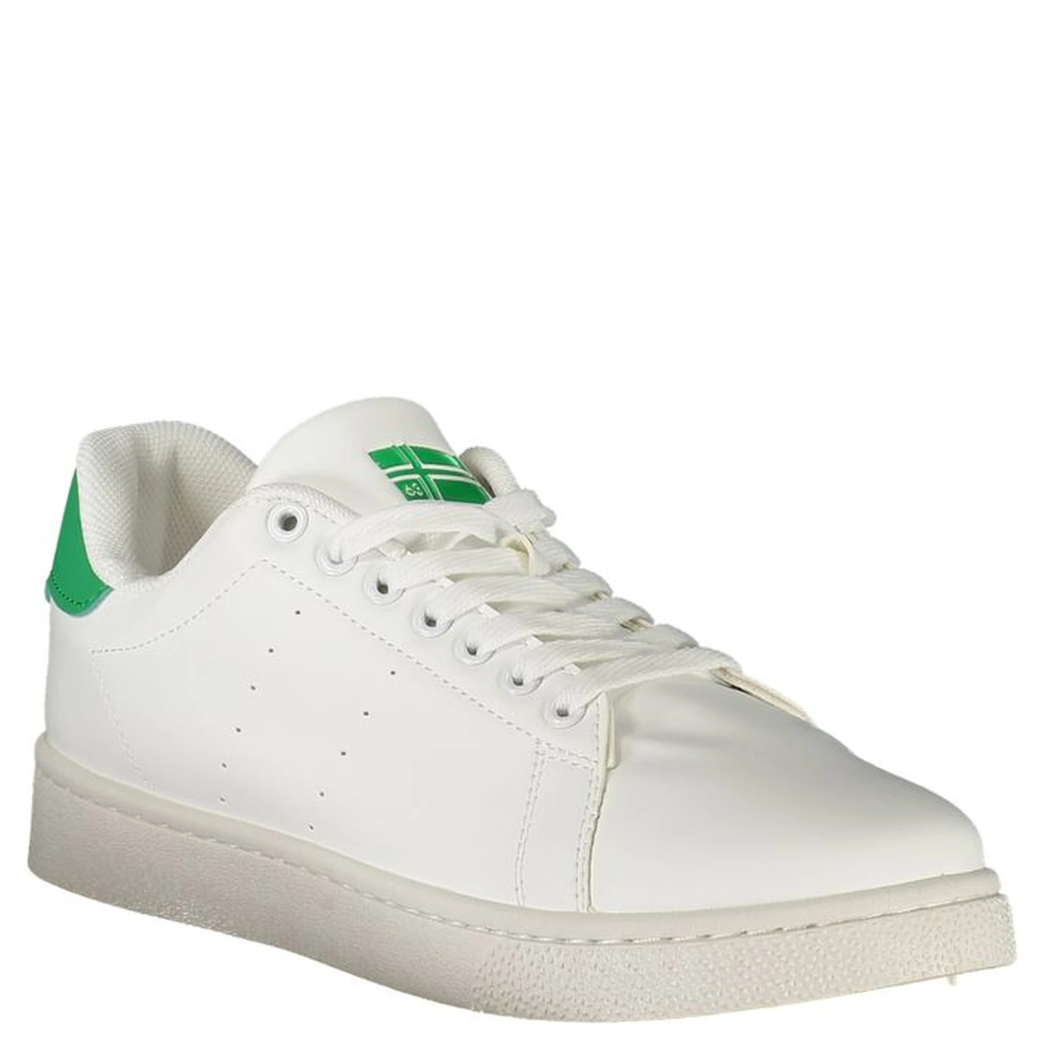 White Polyester Men Sneaker