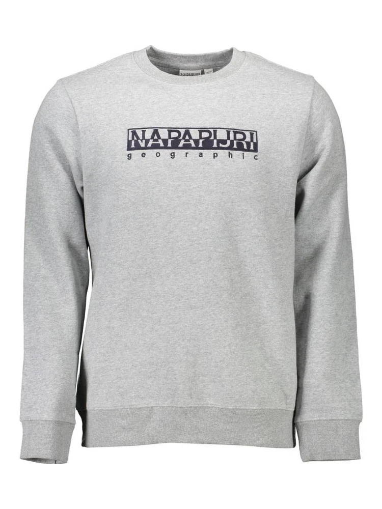 Gray Cotton Men Sweater