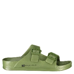 Green Plastic Men Sandal