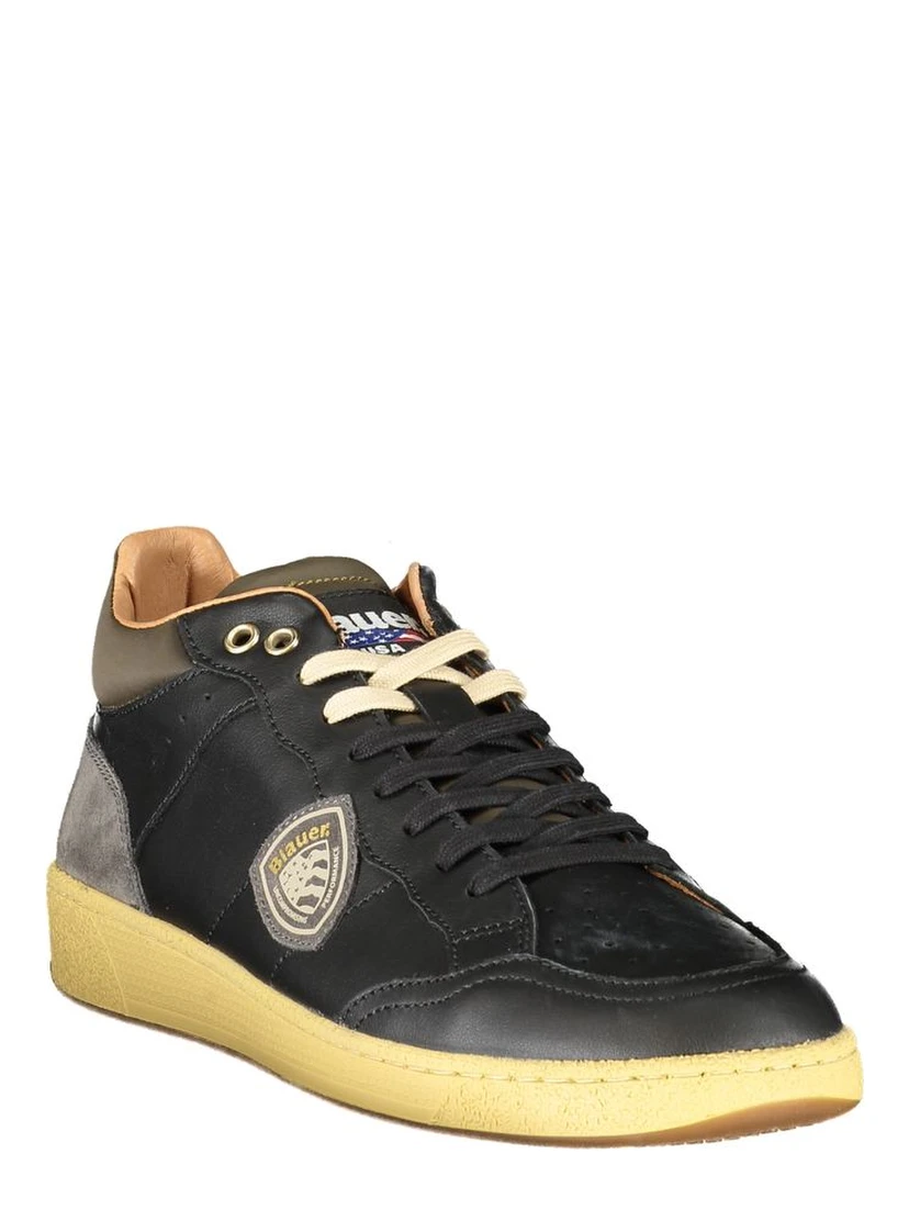 Black Polyester Sneaker