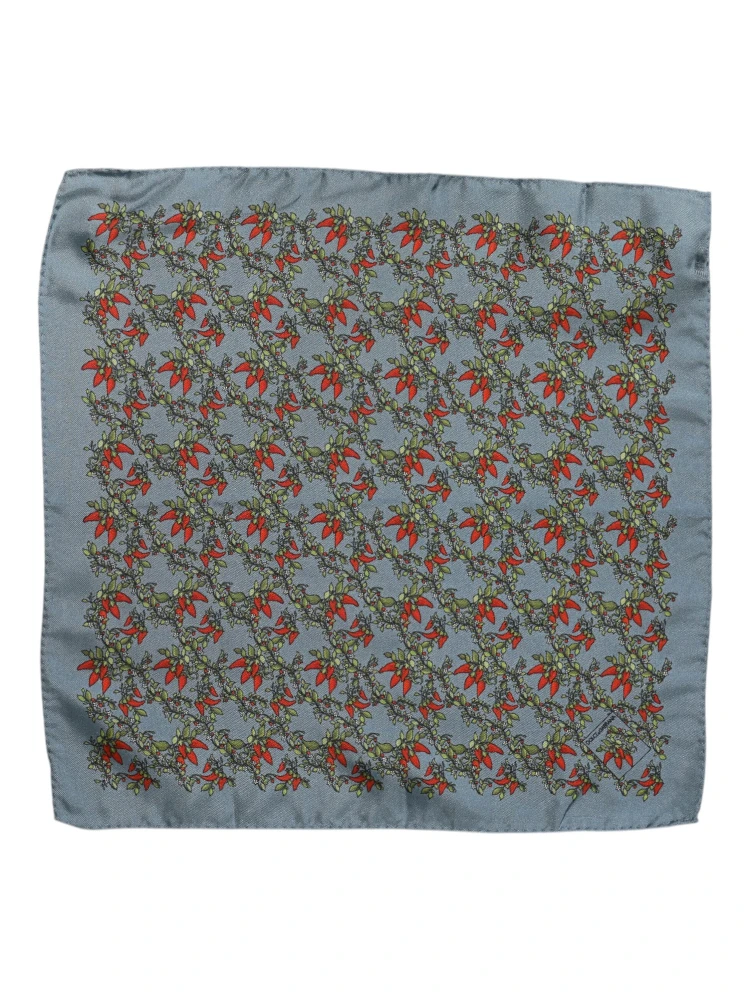 Gray Chilis Silk Square Men Foulard Scarf alternative