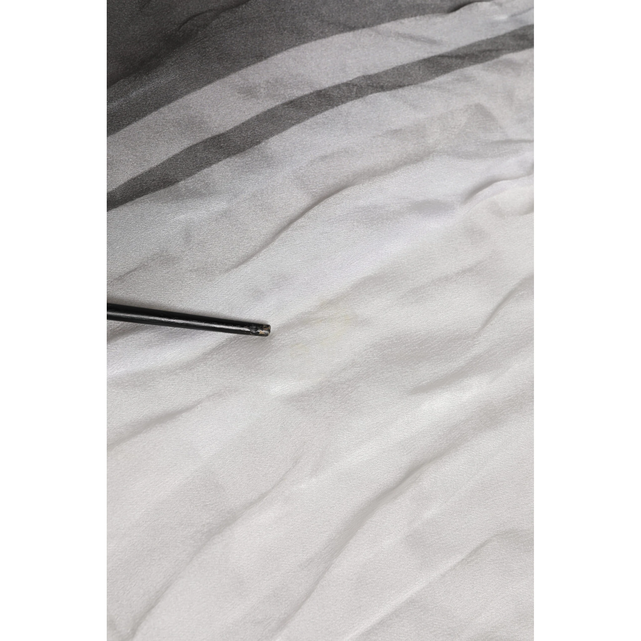 White Black Silk Warmer Wrap Foulard Scarf