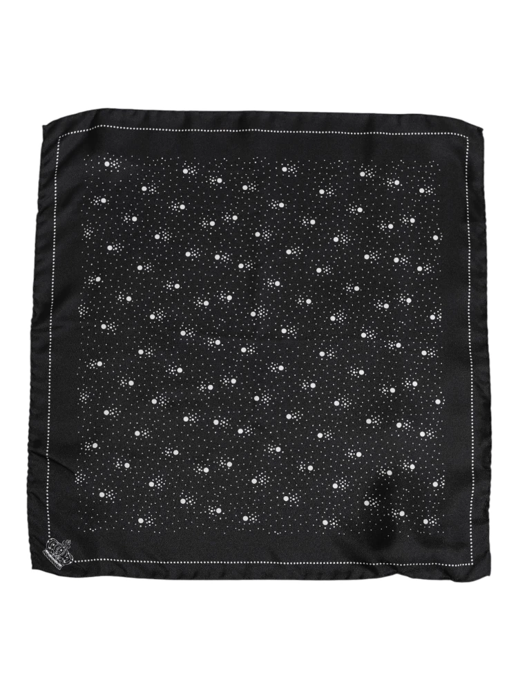 Black White Printed Square Men Foulard Scarf alternative